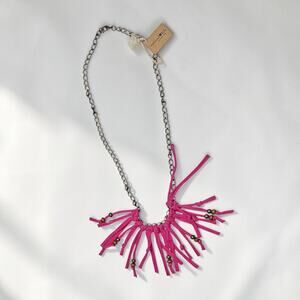 New Cloth Fringe Metal Natural Life Necklace